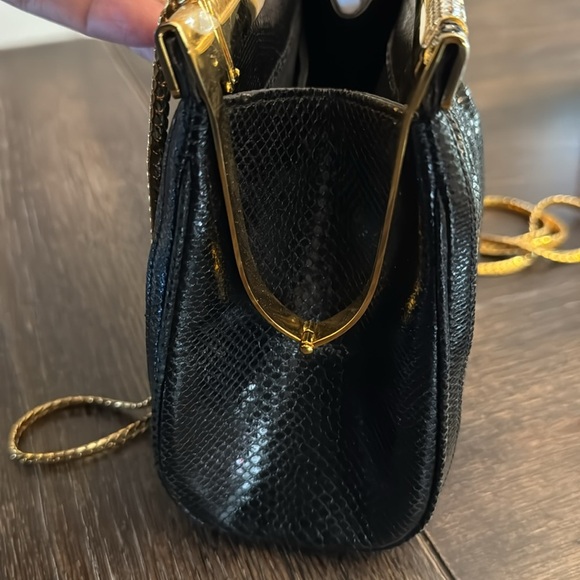 Vintage Black and Gold Clutch Bag - Picture 10 of 14